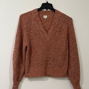 a new day V-Neck Sweater in Rusty Rose, Size XS